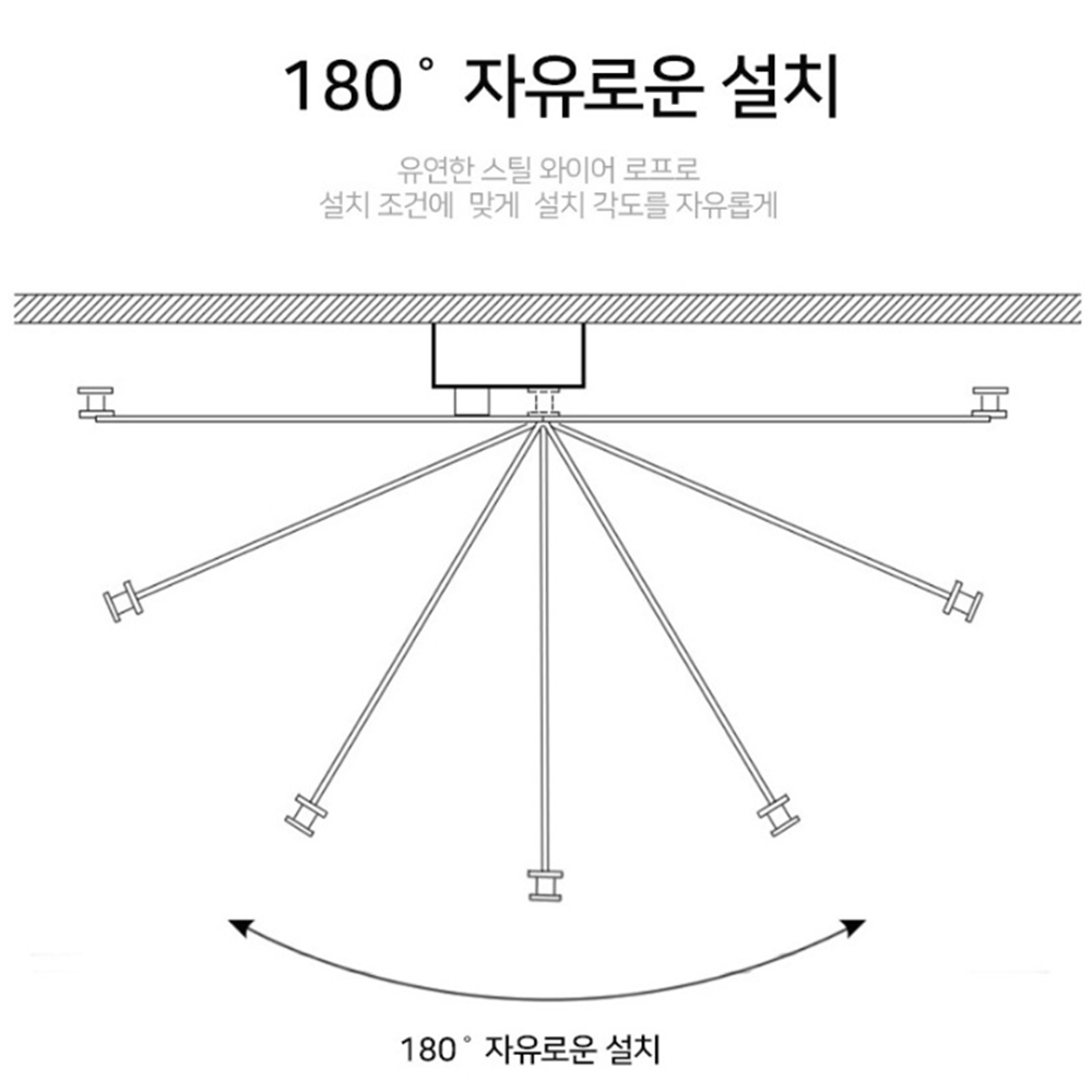 와이어빨래줄 실내빨래줄 여행용 옥상 거실 빨랫줄 4.2m - 상세 이미지 3