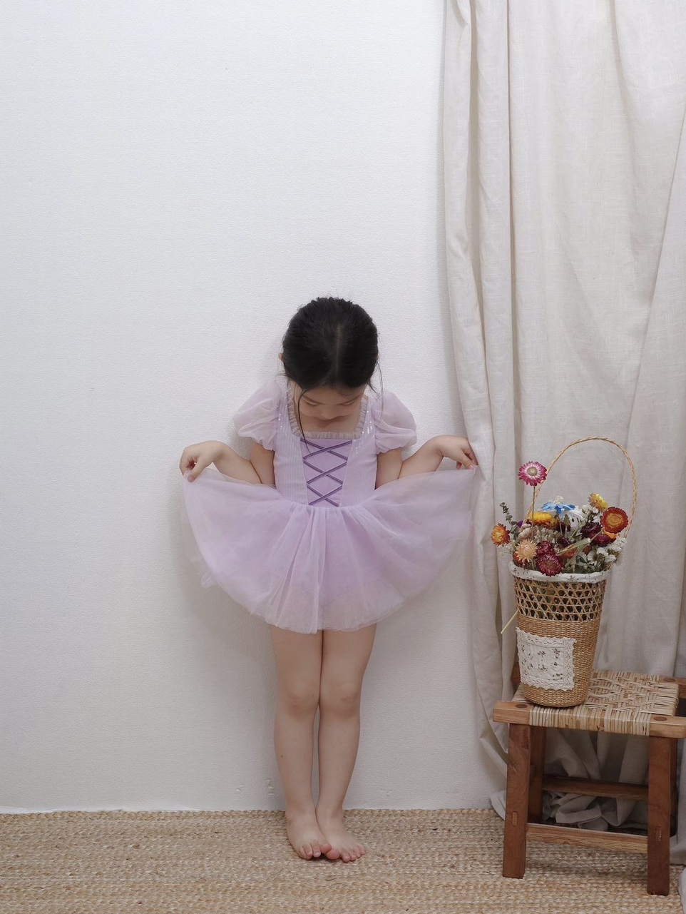 (전사이즈재입고) 라푼젤 수영복 피오나 여아 유아 아기 - 상세 이미지 2