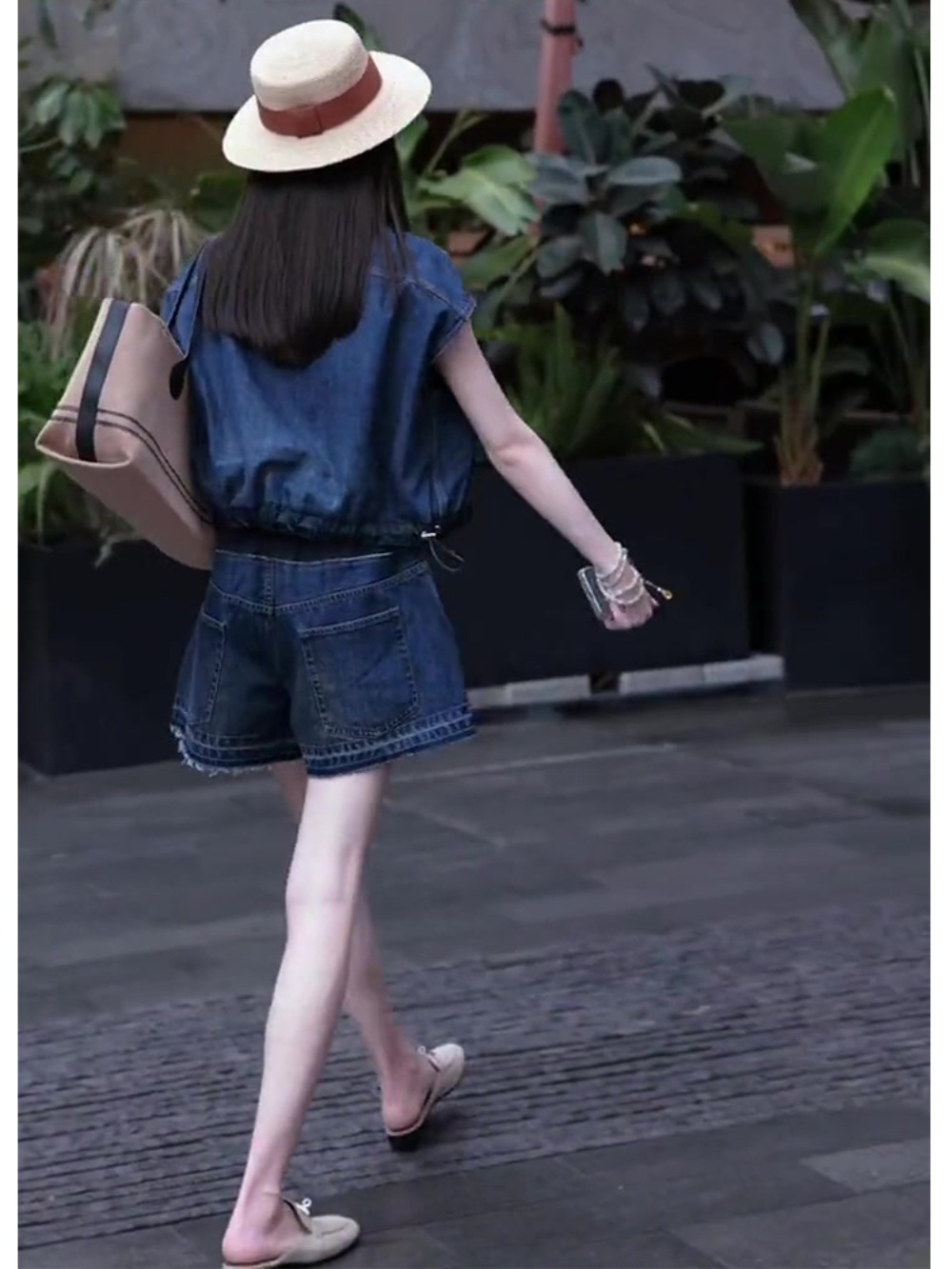 미녀와 순정남 임수향 박도라 데님 반바지 투피스 큐티 패셔너블 의상 옷 패션 - 상세 이미지 4