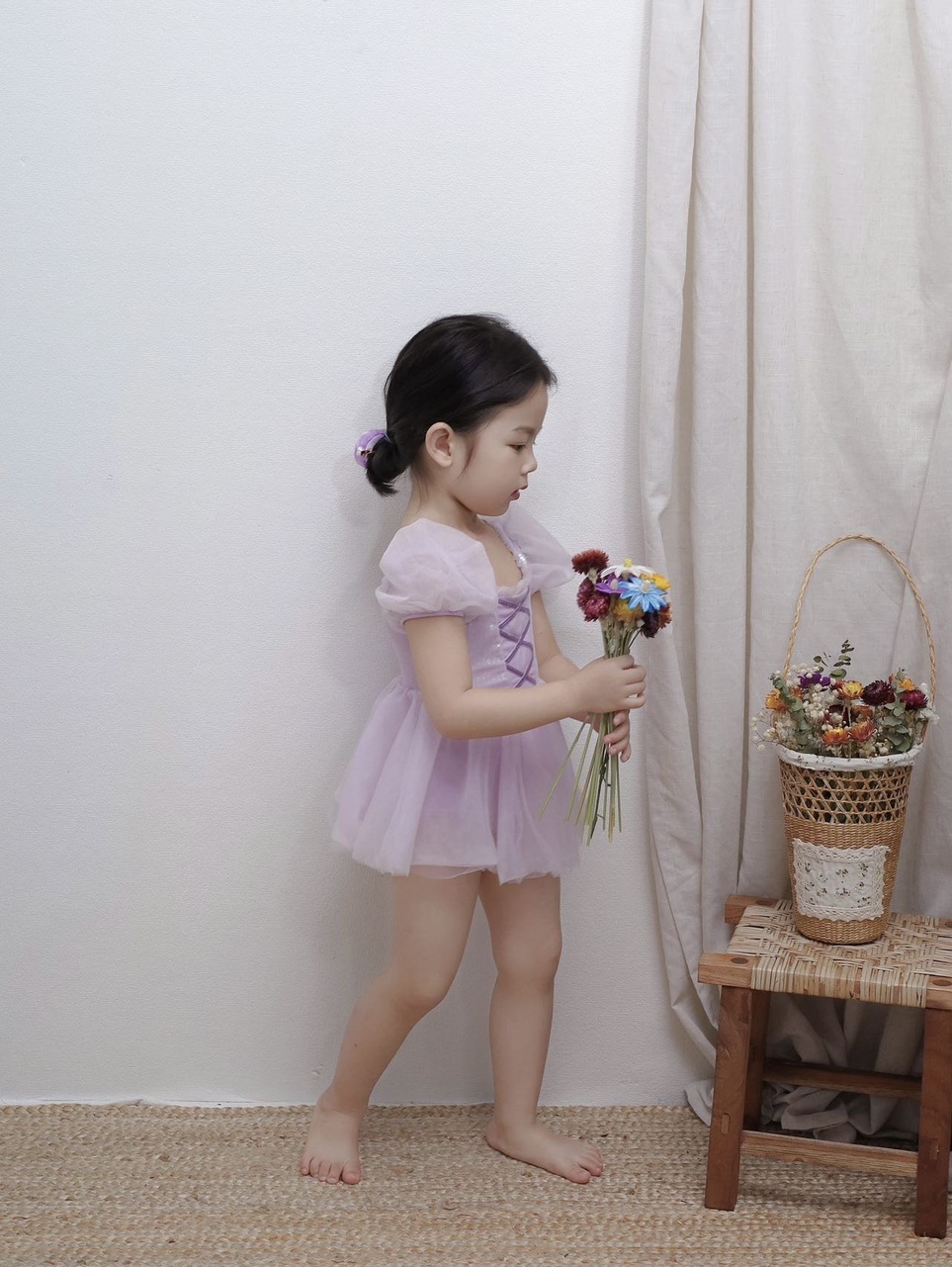 (전사이즈재입고) 라푼젤 수영복 피오나 여아 유아 아기 - 상세 이미지 4