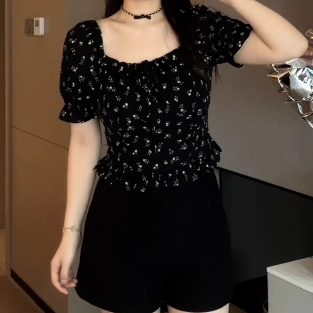 나혼자산다 548회 박나래 블라우스 스퀘어넥 여름 의상 옷 패션 - 상품 이미지