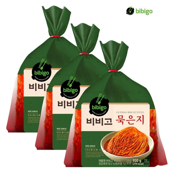 비비고 묵은지 900g X 3팩