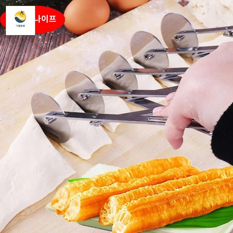 롤링 롤러 베이킹 원형 커터 반죽칼 스크래퍼 - 상세 이미지 3