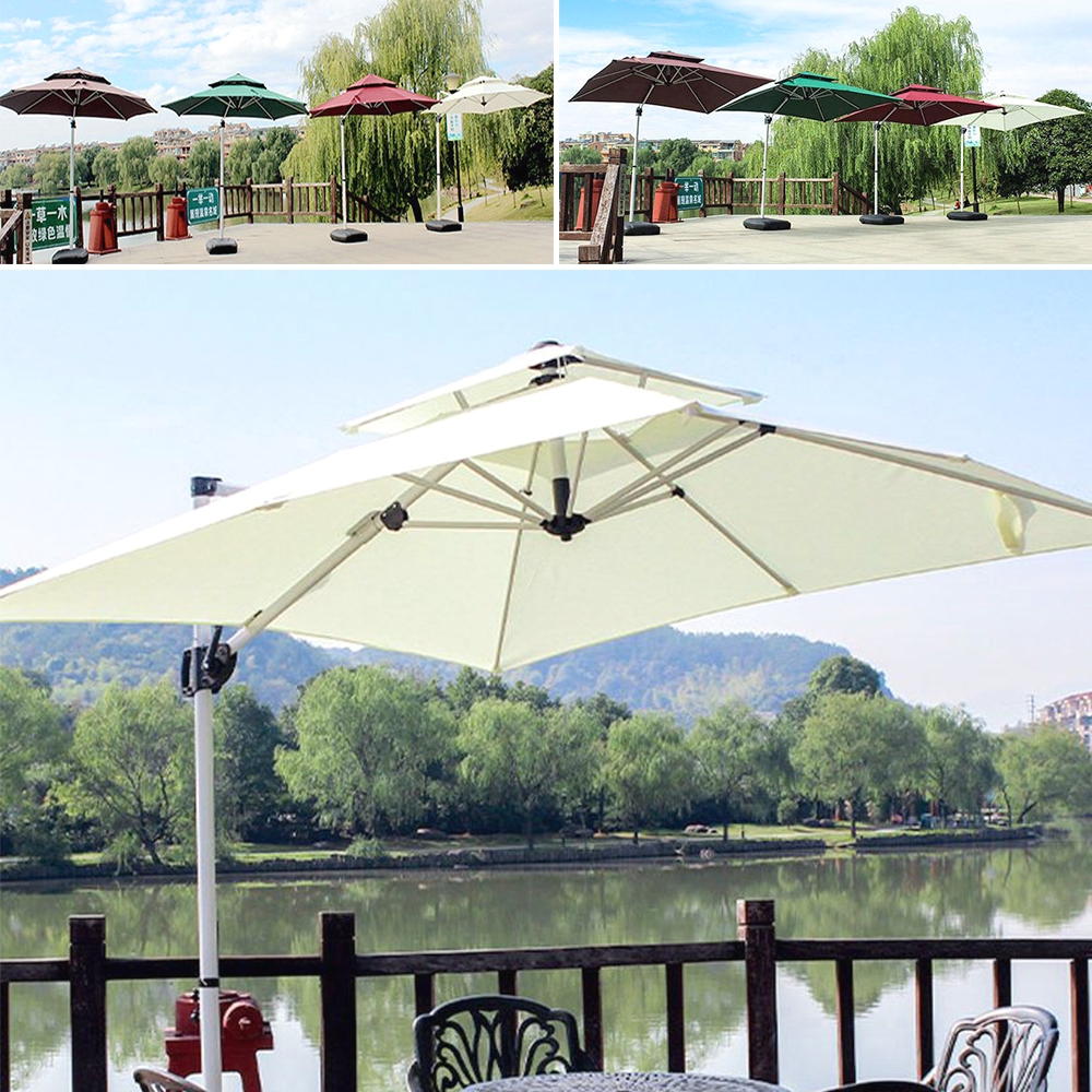 초대형 원터치 파라솔세트 각도조절 슬라이딩레버 회전다이얼 가림막