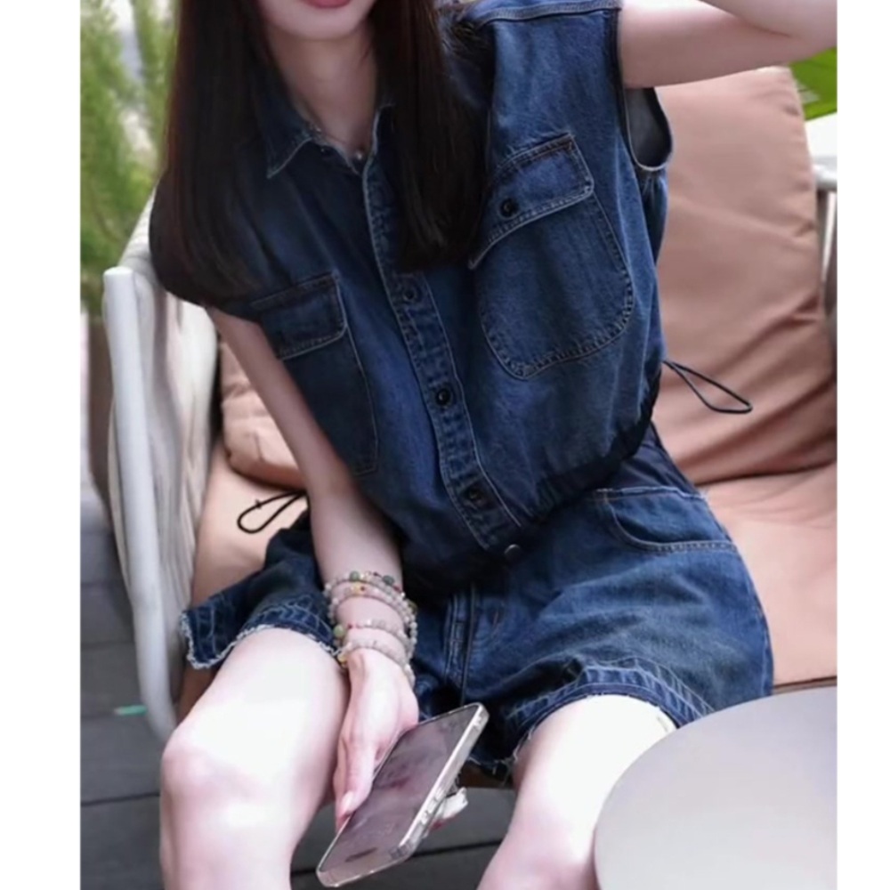 미녀와 순정남 임수향 박도라 데님 반바지 투피스 큐티 패셔너블 의상 옷 패션 - 메인 이미지