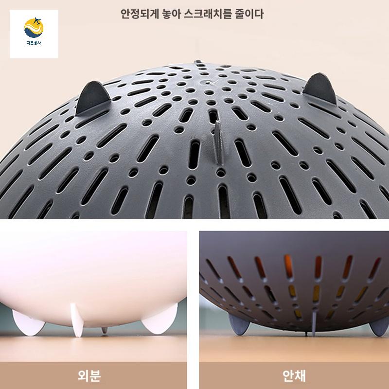 야채 물빠짐 짜파게티 채반 바구니 이중 짜파구리 듀얼 믹싱볼 비빔면 과일 간편 - 상세 이미지 5