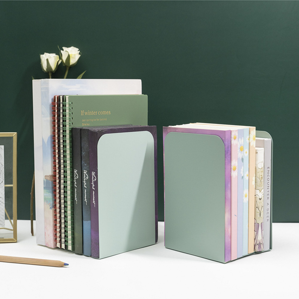 파스텔 스탠딩 책꽂이 2p세트 책상 책꽂이정리함 미니 간이 북엔드