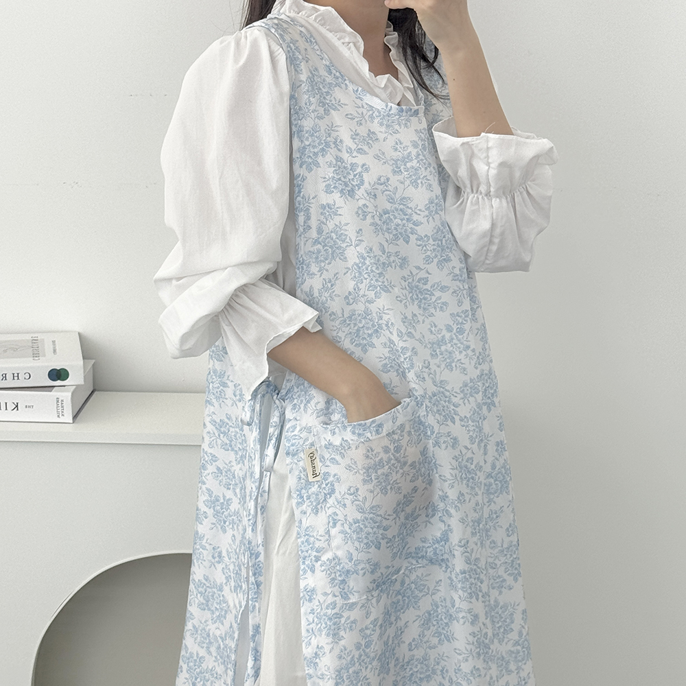 한스데이 줄리아 인견 앞치마 여름 시원한 원피스 에이프런