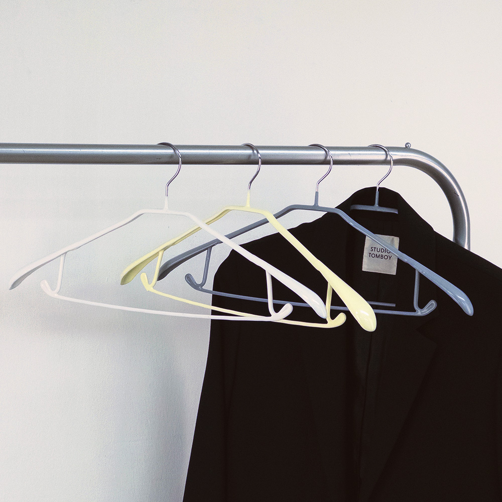 5개입 와이드 논슬립 옷걸이 어깨뿔방지 나시 바지 자켓