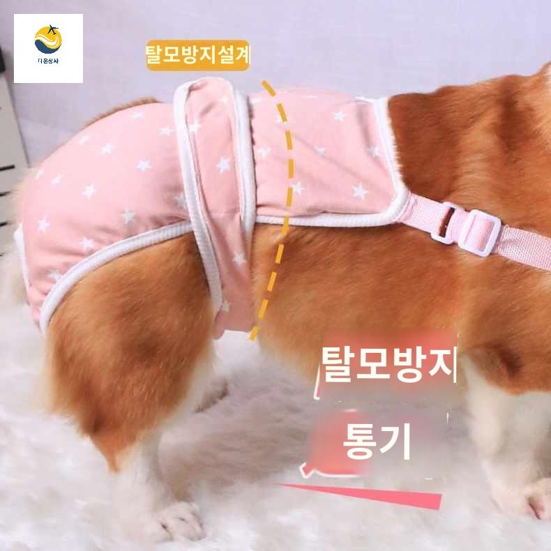 암컷 코키 전용 강아지똥 대형견생리대 생리대 위생팬티 이모 애완견 강아지 - 상세 이미지 2