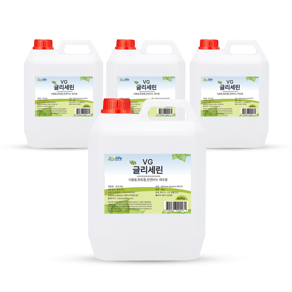 조이라이프 식물성 글리세린 VG 5kg 4개 (1박스) 식물성 화장품 비누 슬라임 - 상품 이미지