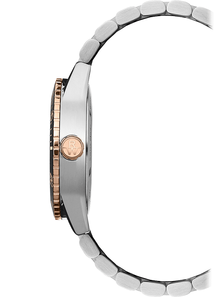 [레이몬드웨일] 프리랜서 다이버 그라데이션 스틸 42mm 로즈골드 - 상세 이미지 2