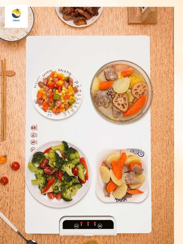 매트 음식 가정용 실리콘 푸드워머 테이블 홈 보온 - 상세 이미지 3