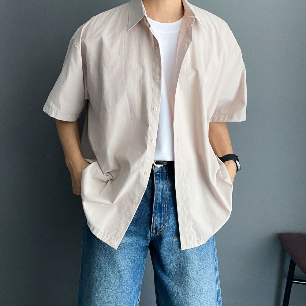반팔와이셔츠 남자여름남방 오버핏반팔남방 이미지 6