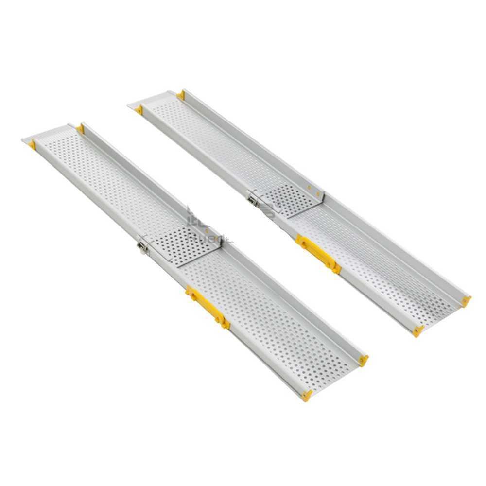 접이식 경사로 계단 발판 알루미늄 오토바이 문턱 MR107 한 쌍길이 120cm - 상품 이미지