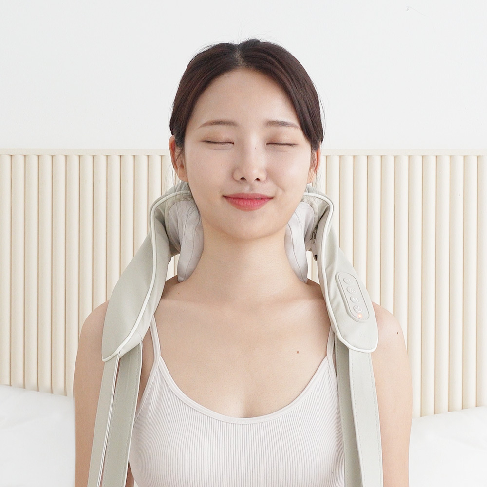 오아 넥앤스파 무선 온열 목 어깨 안마기 승모근 종아리 마사지기 - 상세 이미지 4