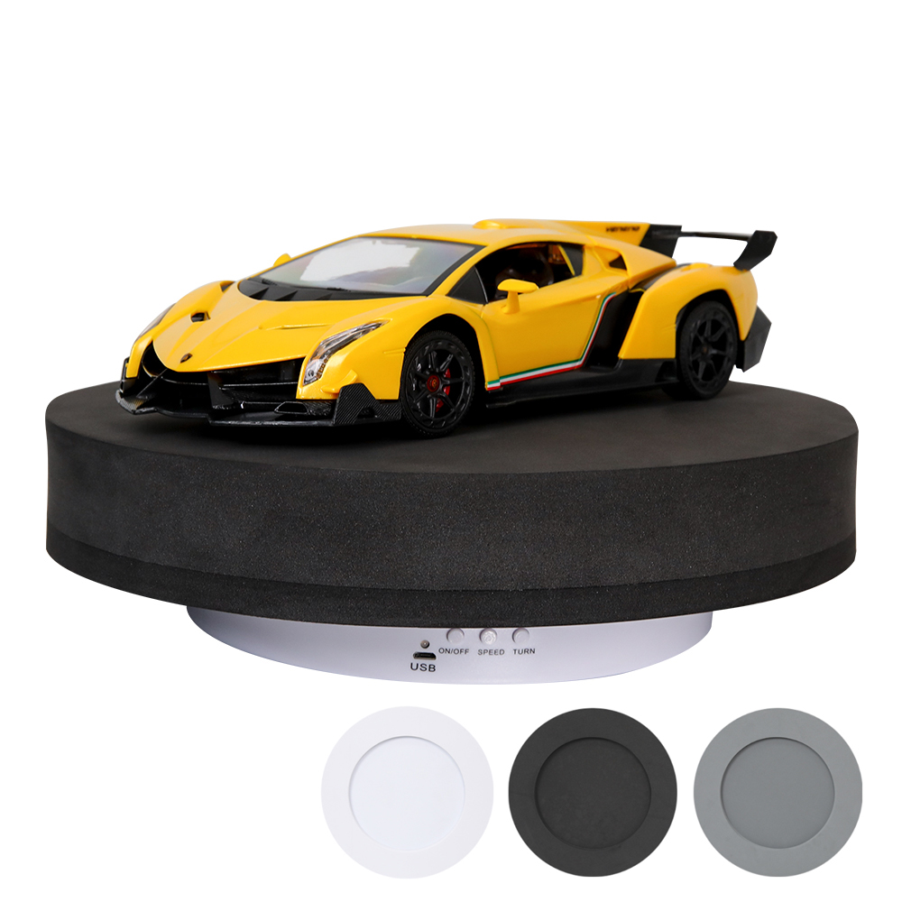 촬영용턴테이블 제품 촬영 회전 턴테이블 자동 회전판 확장커버 30cm - 상품 이미지