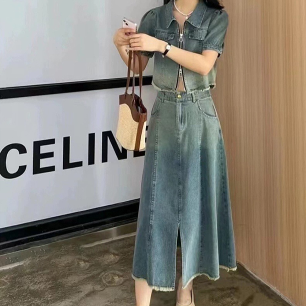 미녀와 순정남 임수향 박도라 데님 원피스 데일리 힙한 의상 옷 패션 - 메인 이미지