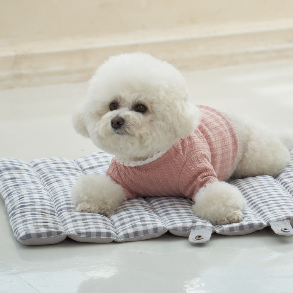 개과천선 어프 강아지 방석 애견 고급 꿀잠 사각 침대 고양이 쿨링원단 쿠션 사계절 - 상품 이미지