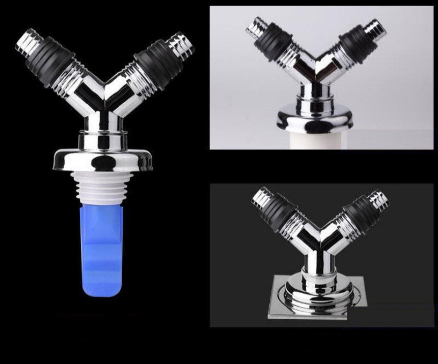 세탁기 하수구 트랩 배수구 베란다 냄새 제거 2구형