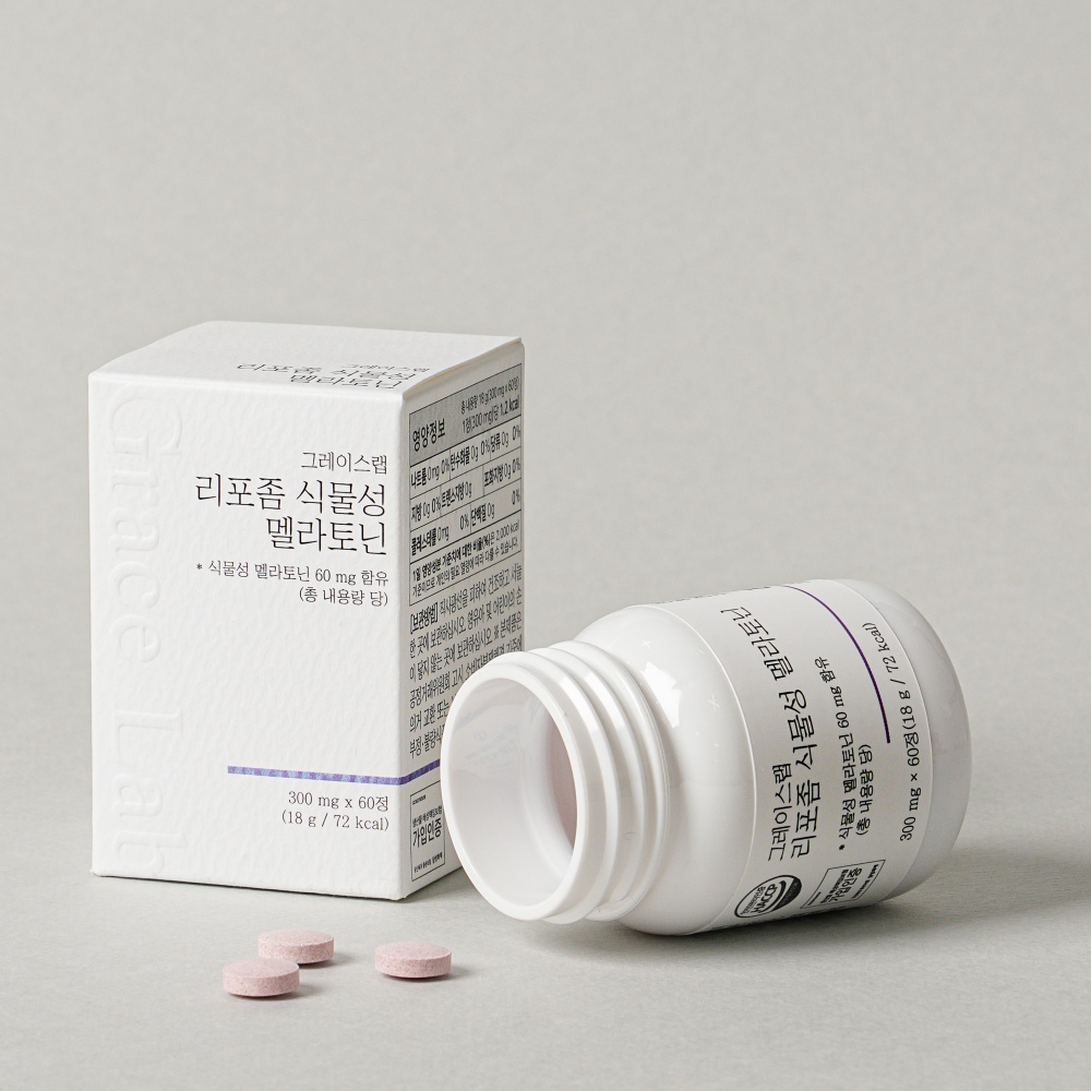 그레이스랩 리포좀 식물성 멜라토닌 300mg x 60정 - 상세 이미지 2