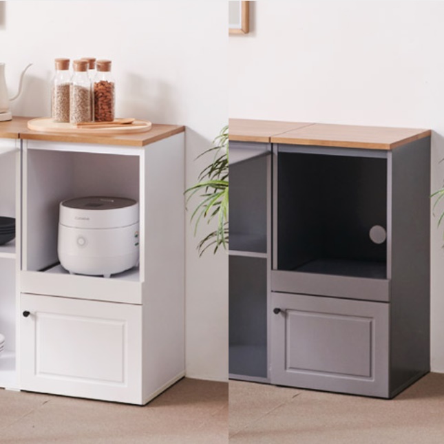 전기밥솥수납장 미니밥솥장 렌즈다이 작은 밥솥정리대