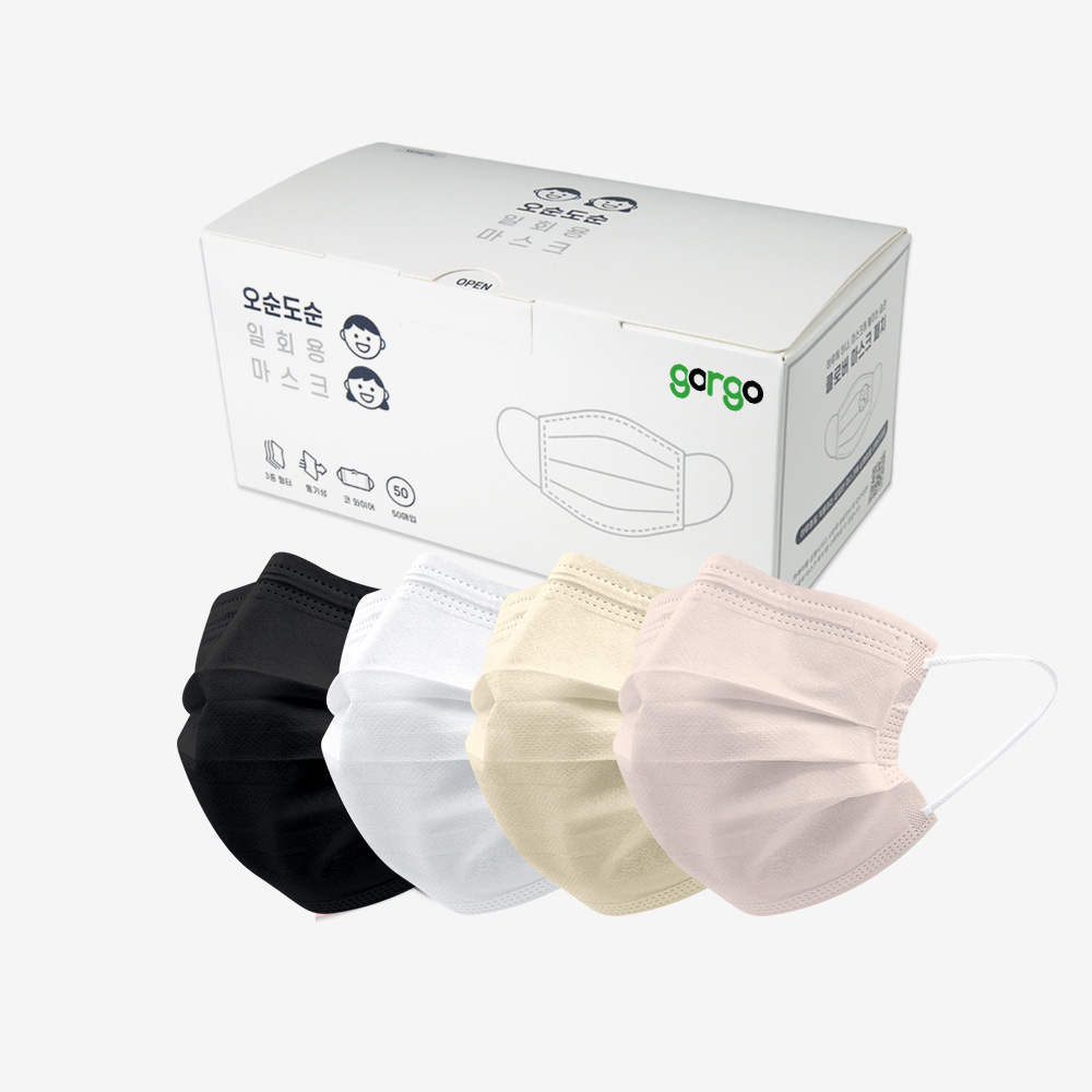 gorgo 고르고 덴탈 오순도순 마스크 일회용 3중 필터 100매