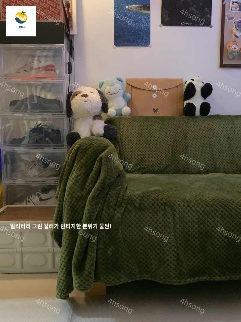 덮개 쇼파커버 담요 포레스트 깔개 소파 블랭킷 방수 - 상세 이미지 3