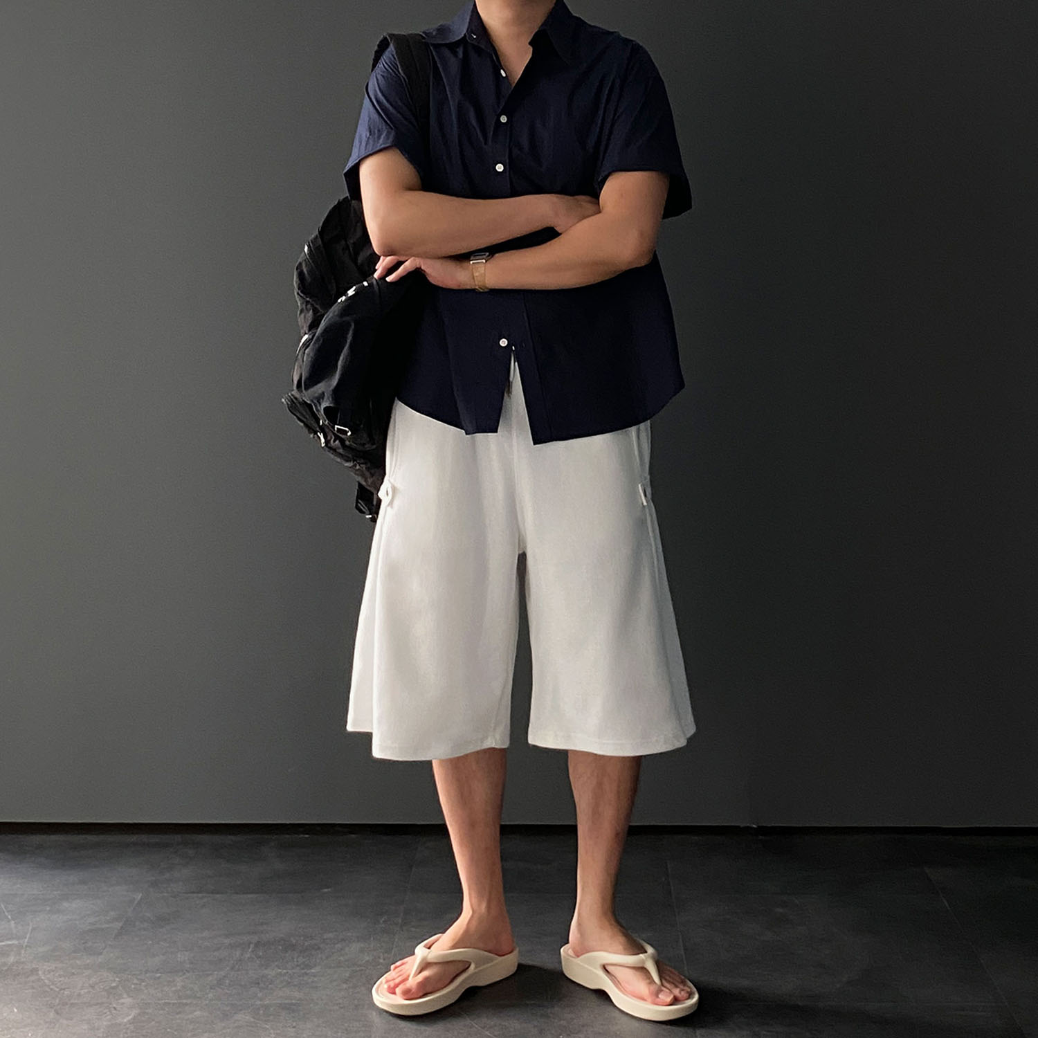 버뮤다반바지 남자버뮤다팬츠 벌룬팬츠 - 상세 이미지 5