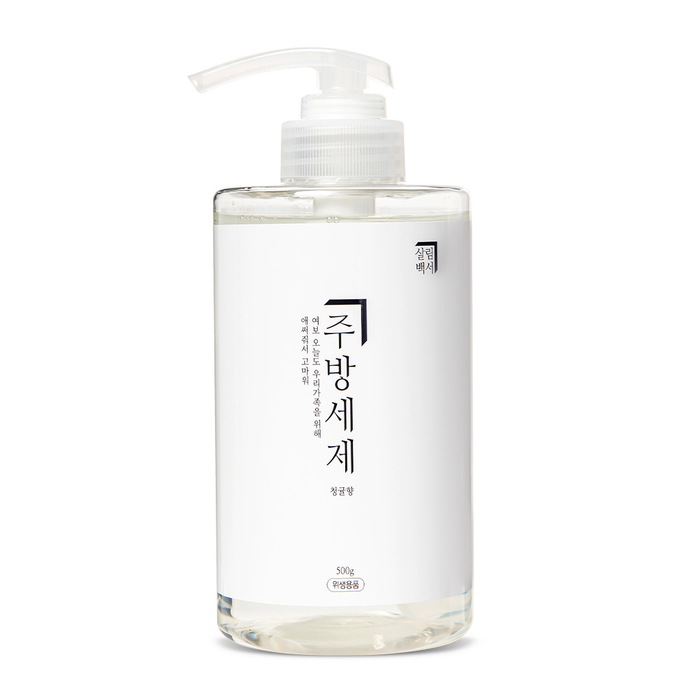 살림백서 천연 유래98% 주방세제 청귤향 500ml, 1개