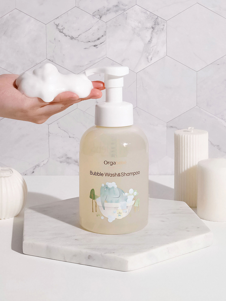 1+1 오가베베 아기 바디워시 샴푸 500ml 올인원 거품타입 클렌저 키즈 대표 이미지