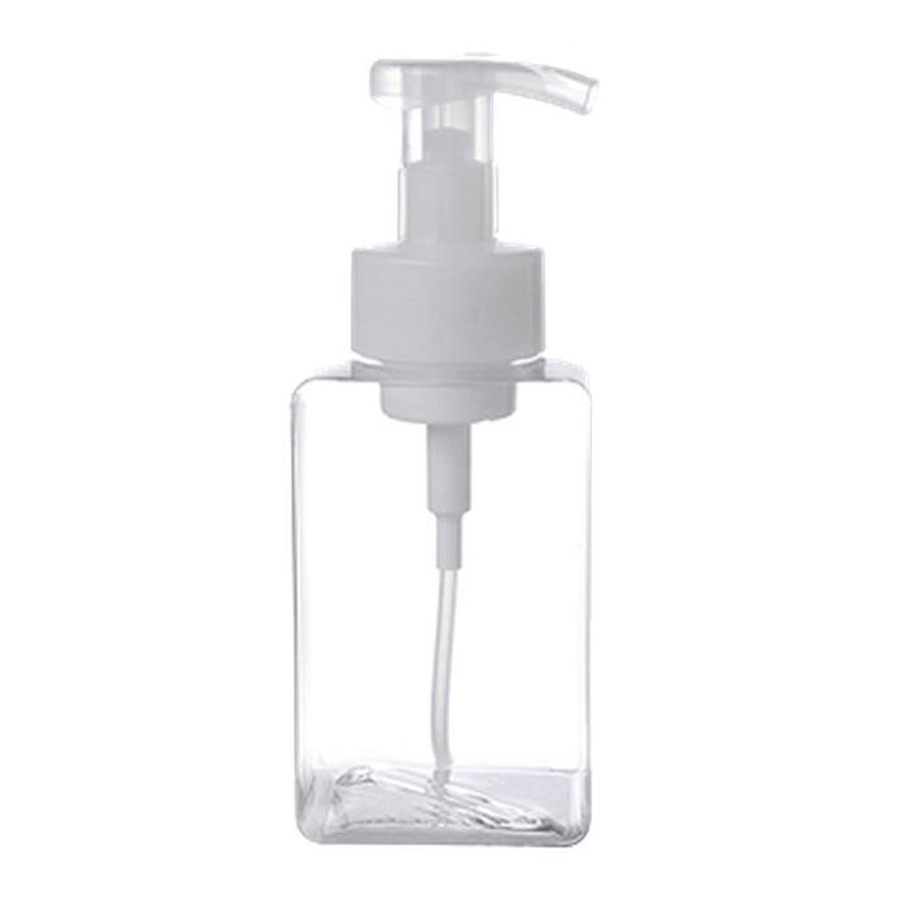 투명 손세정제 리필용기 사각 샴푸 거품 펌프 공병 450ml, 1개