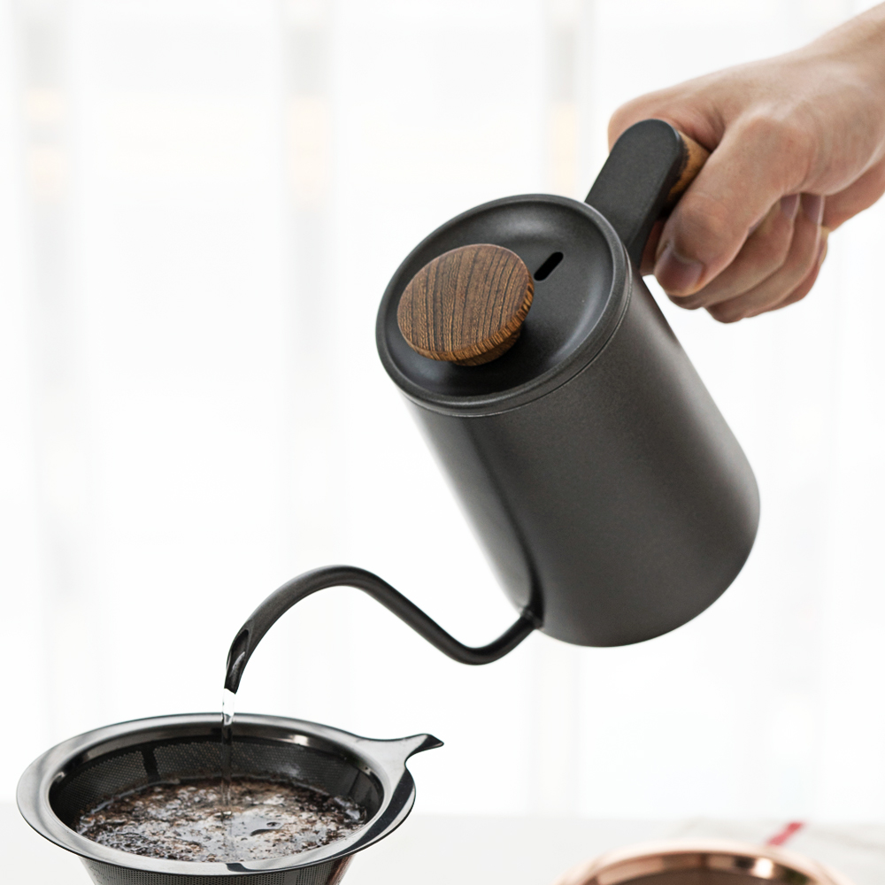 칼딘 커피 핸드드립주전자 브루오 드립포트 350ml, 블랙 - 상세 이미지 3
