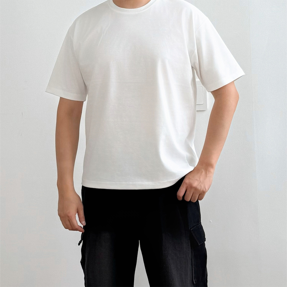 쿨티셔츠 무지티 분또반팔 - 상세 이미지 3