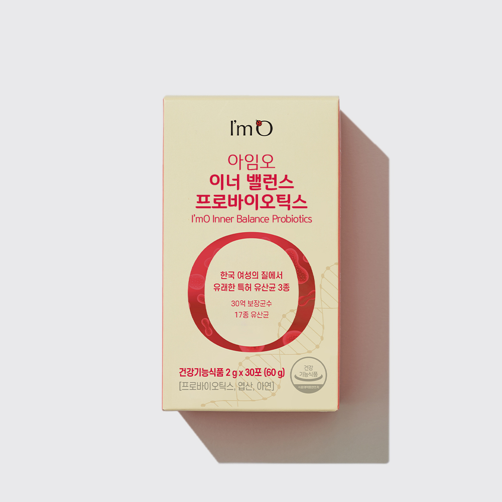 질유래유산균 아임오 이너밸런스 프로바이오틱스 1개월분, 30포 - 상품 이미지