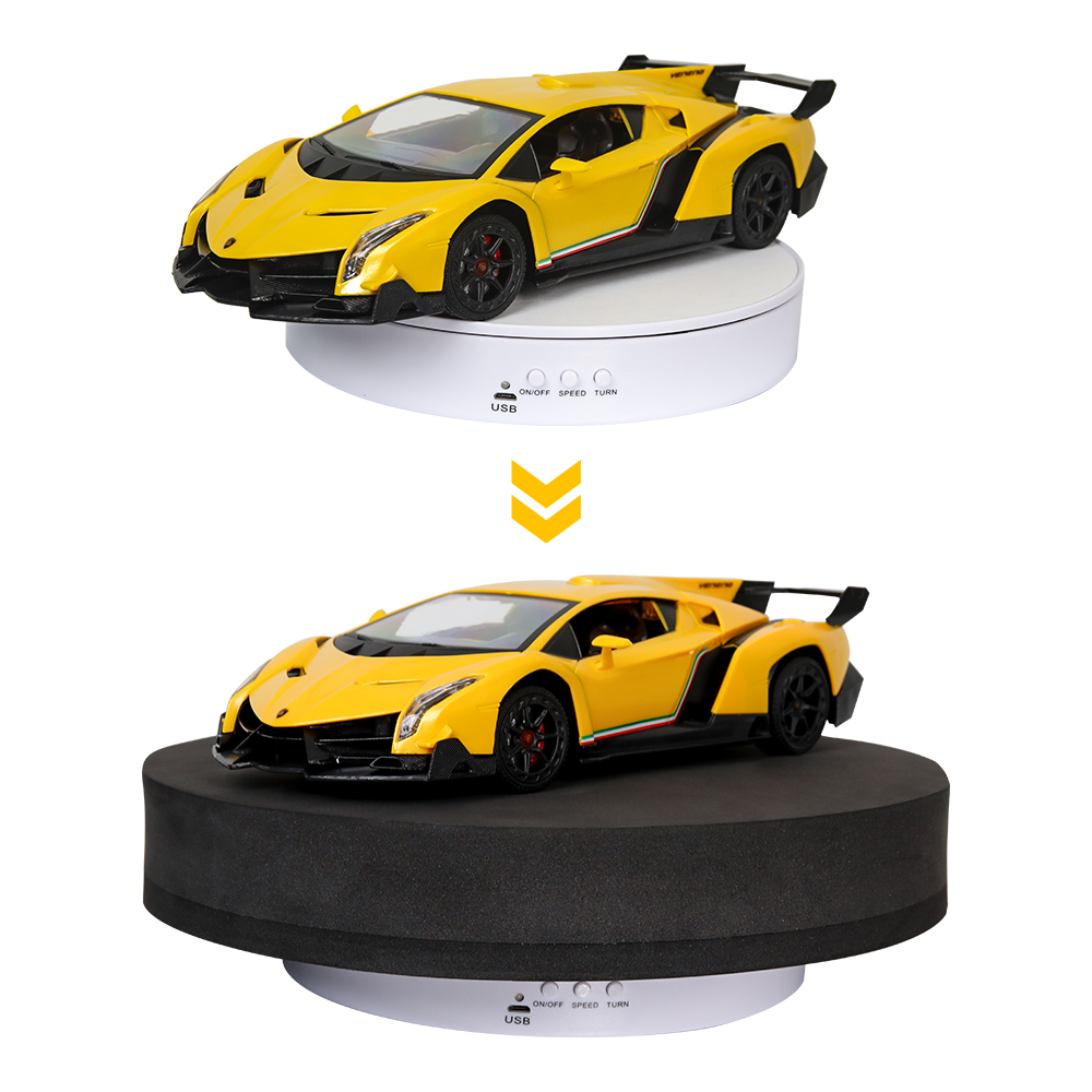 촬영용턴테이블 제품 촬영 회전 턴테이블 자동 회전판 확장커버 30cm - 상세 이미지 2