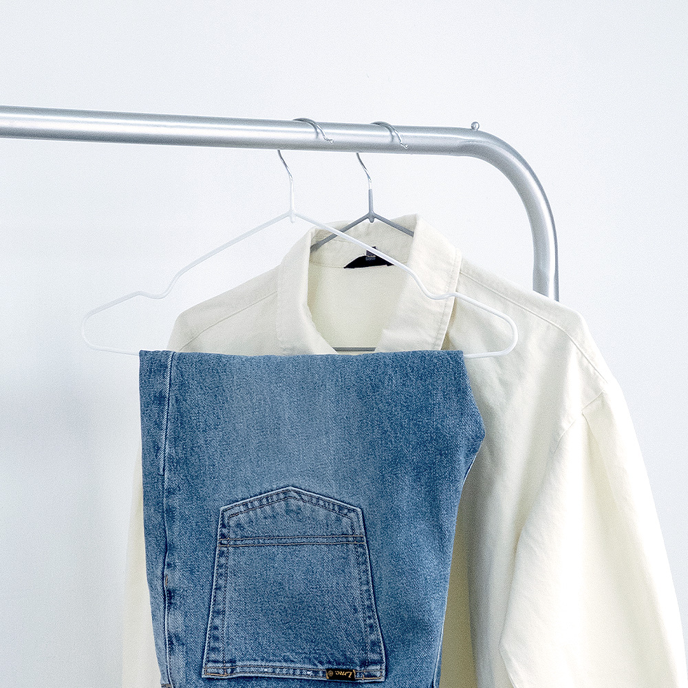 [라운지 전용] 20개입 논슬립 옷걸이 어깨뿔방지 티셔츠 나시 옷걸이 슬림