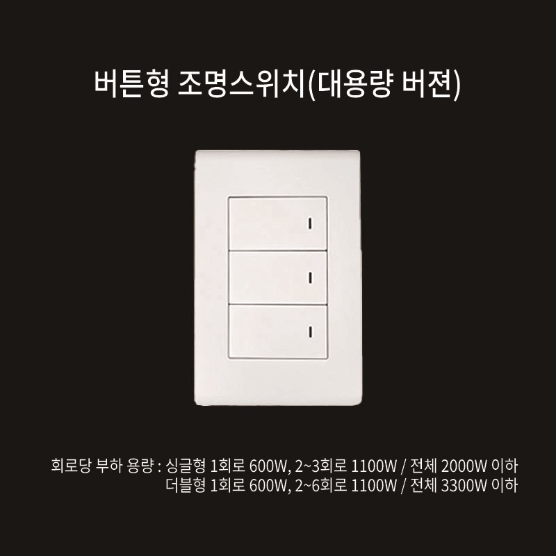 시하스 버튼형 스마트 스위치 SBM-300WR/ZR(대용량) ZigBee / Wi-Fi / ST / HA(z2m) / 스마트싱스 / 구글 홈 / IoT - 상품 이미지