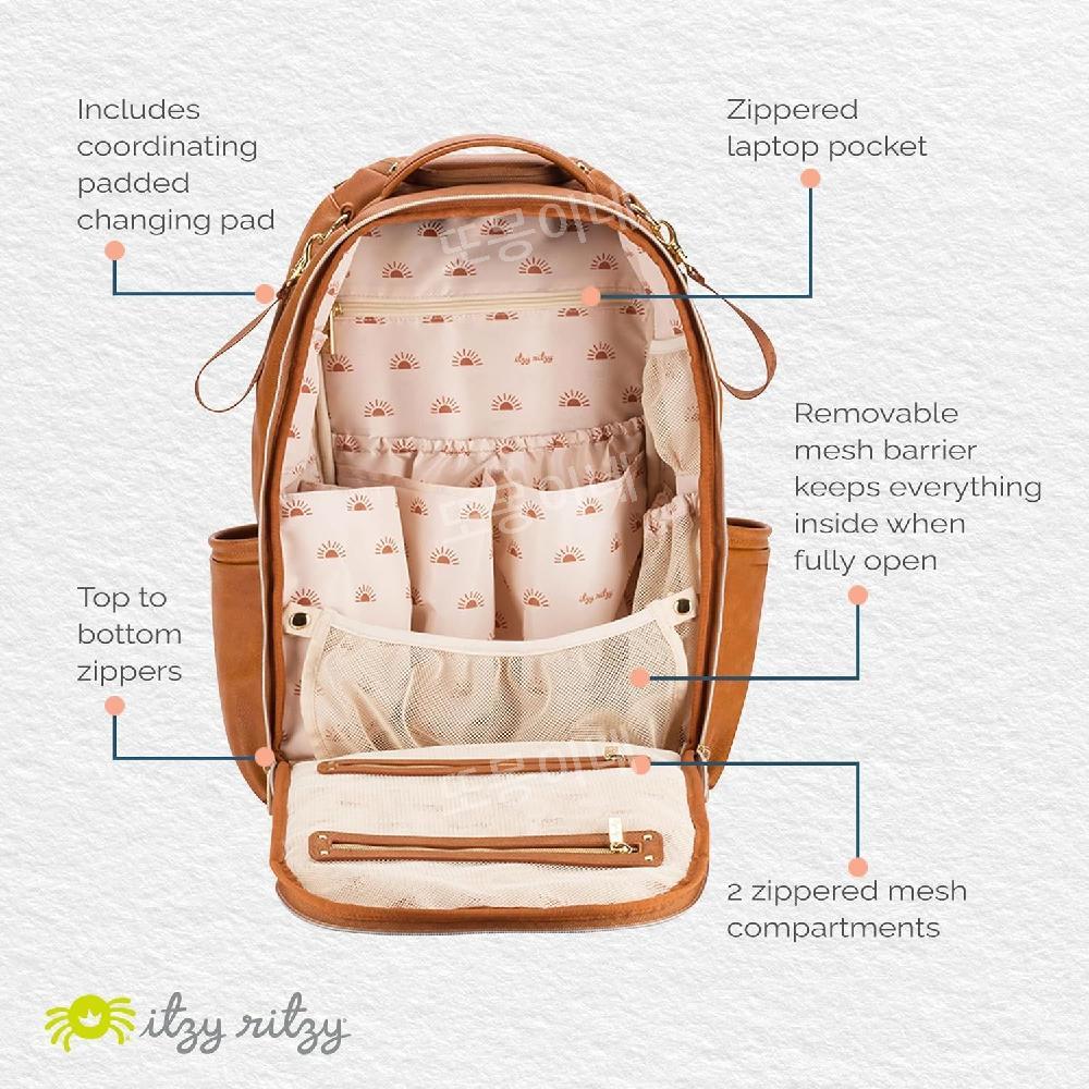 Itzy Ritzy 기능성 기저귀 가방 모던 위한 프리미엄 올인원 가방 엄마 아빠
