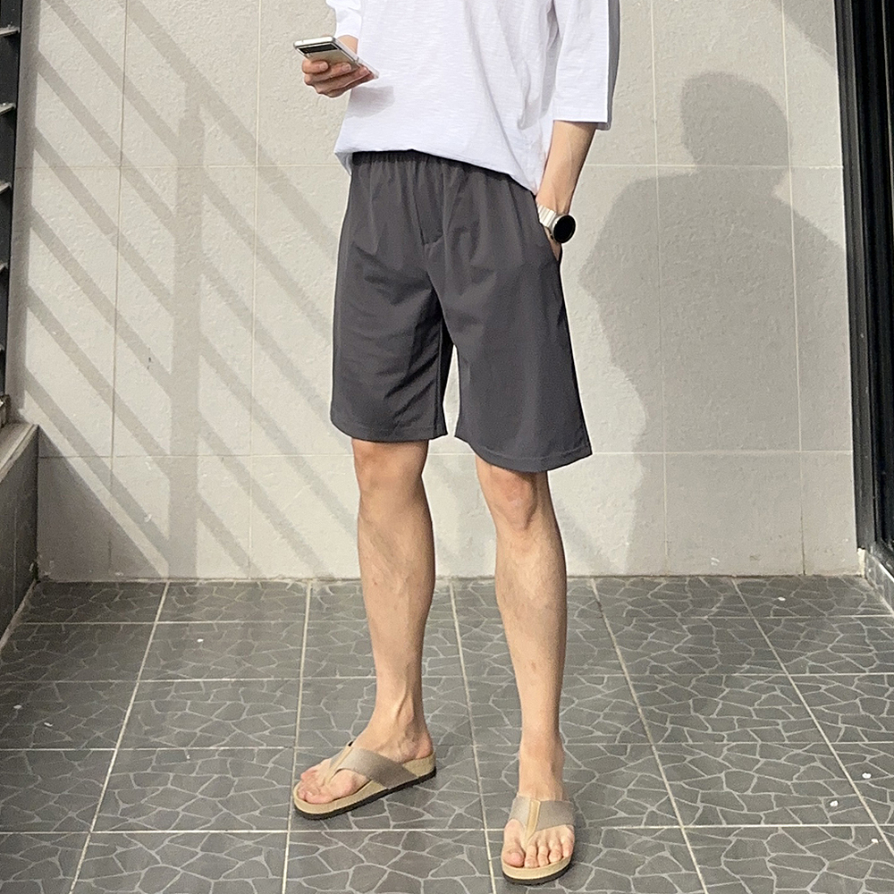 남자 반바지 여름 밴딩 5부 아이스 냉장고 반바지 - 상세 이미지 3