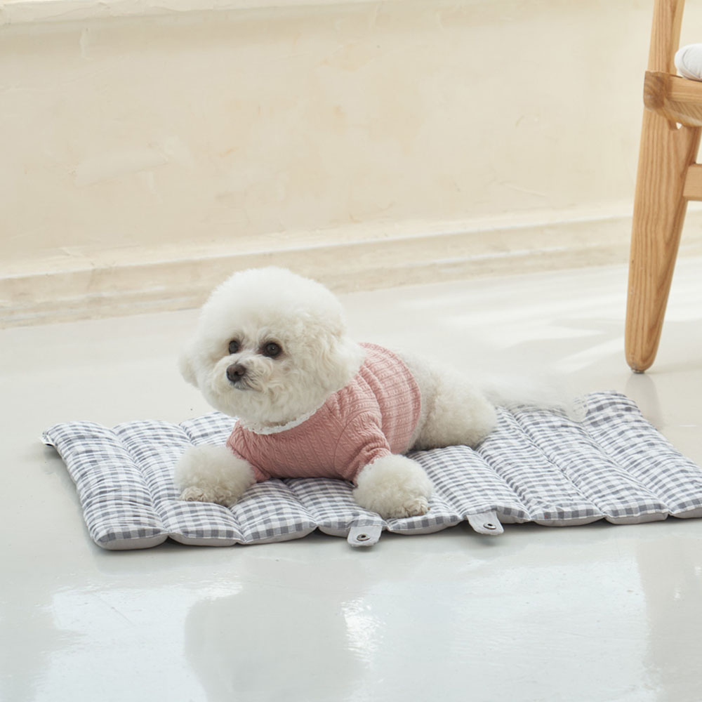 개과천선 어프 강아지 방석 애견 고급 꿀잠 사각 침대 고양이 쿨링원단 쿠션 사계절 이미지 8