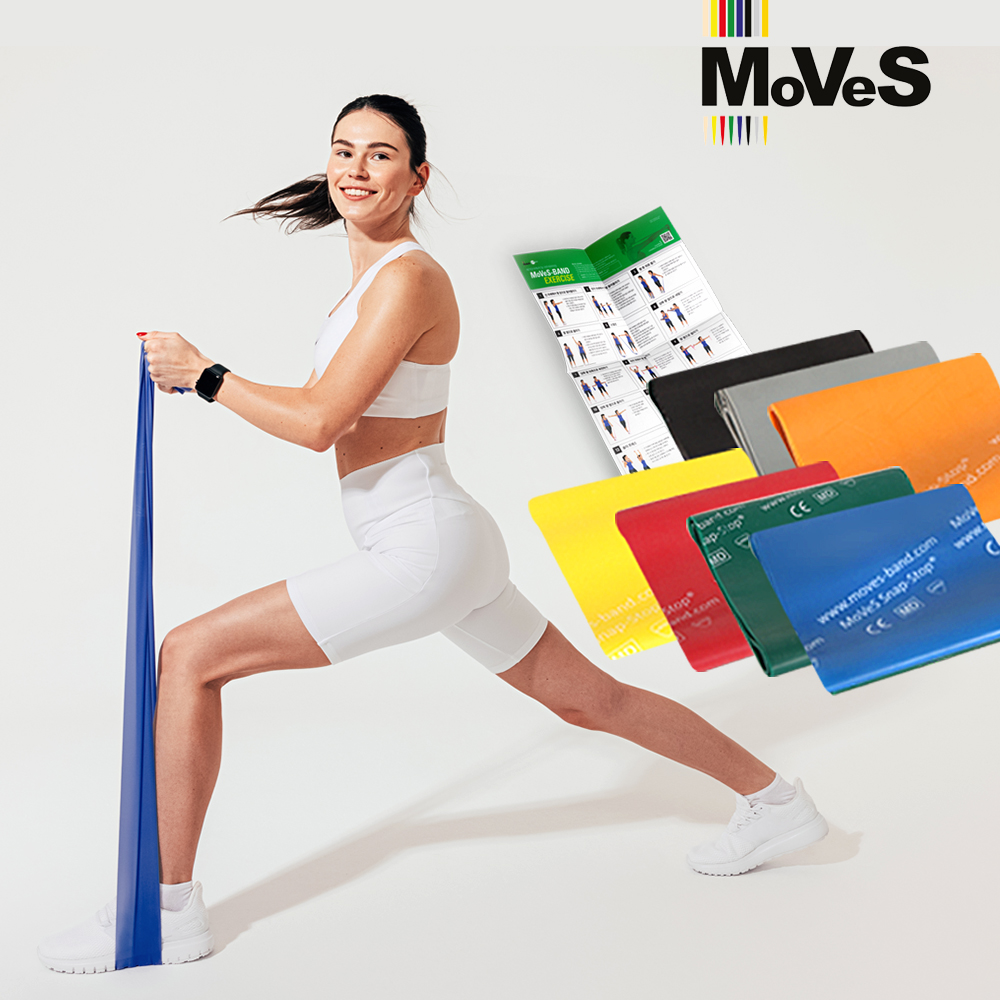 MSD 무브즈 필라테스 요가 탄력 밴드 스트레칭 전문가용 빨강 - 상품 이미지