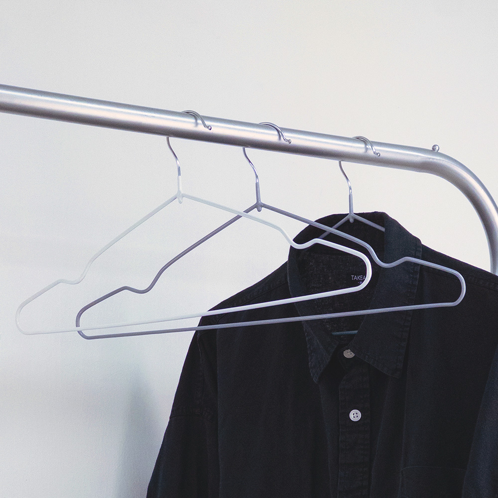 10개입 논슬립 옷걸이 어깨뿔방지 티셔츠 나시 옷걸이 슬림