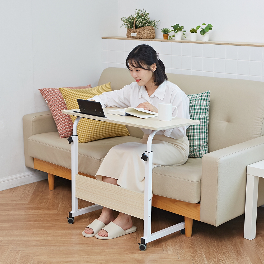 간이 미니 작은 공부 테이블 거실 고등학생 중학생 책상 원룸 소형 좁은 슬롯 80x40
