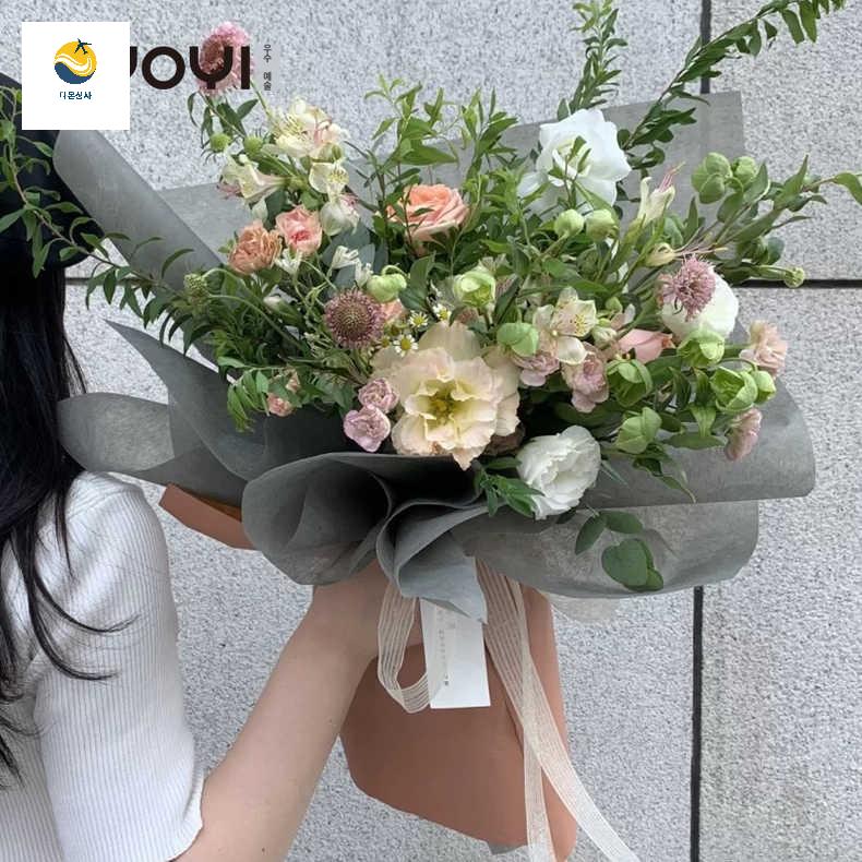 빼빼로포장지 롤백 솜 우유 개별포장지 부직포장지 포장지 면지 꽃포장지 소재 - 상세 이미지 3