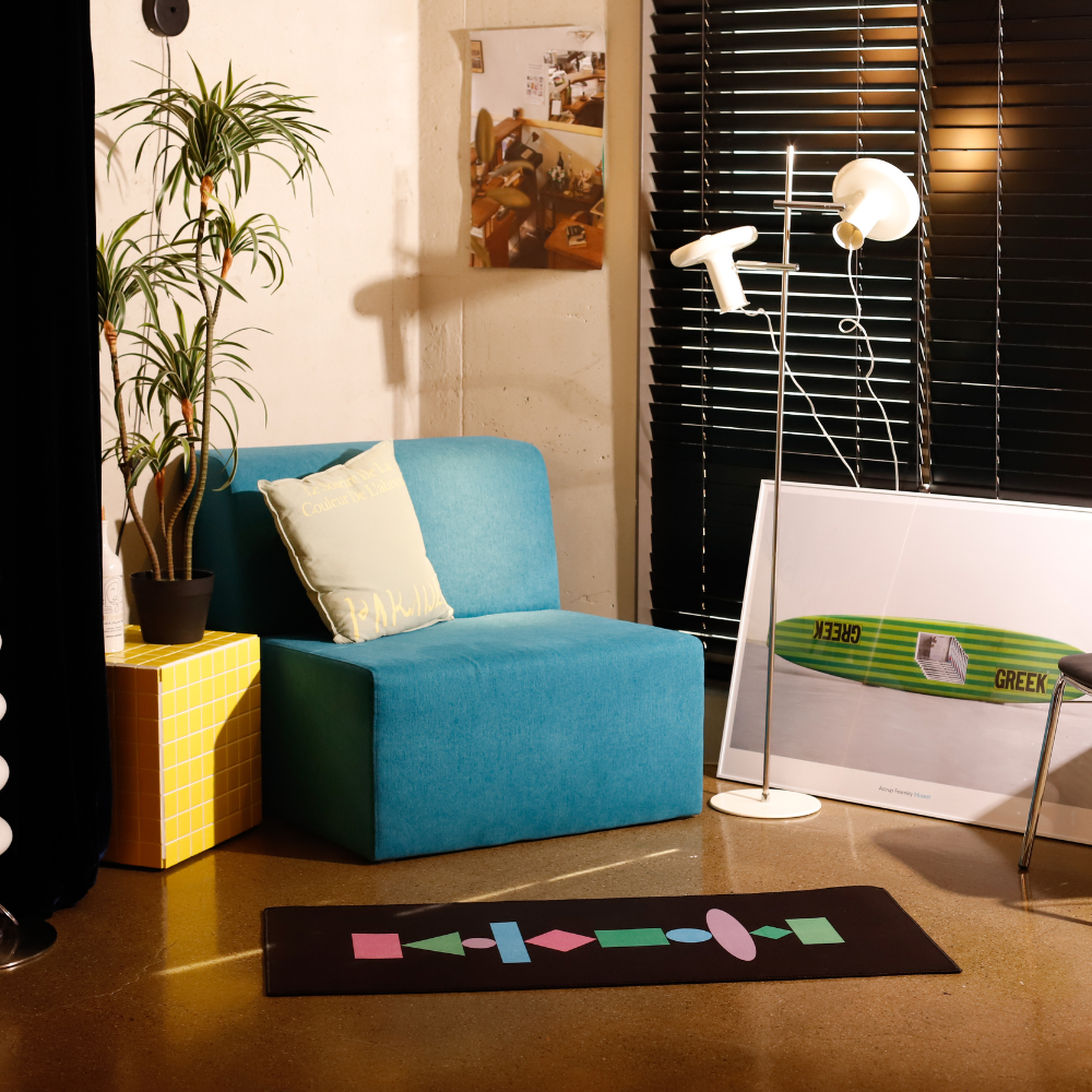 [에모프] 밸런스 미니매트 주방 발매트 극세사 로고매트 50x70 - 상세 이미지 4