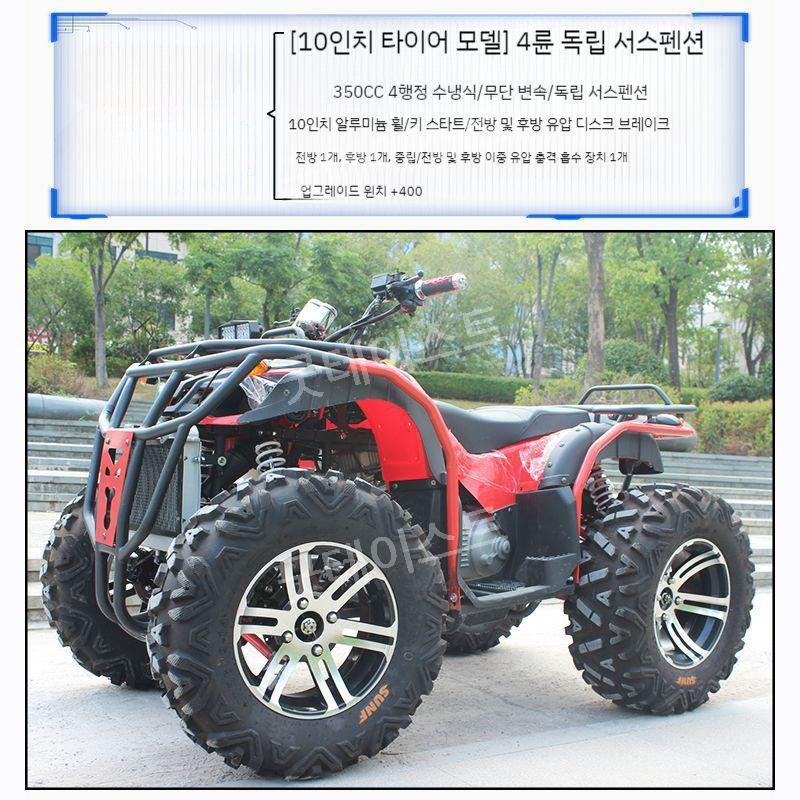 사륜 구동 오토바이 바이크 산악용 농업용 ATV 4륜 모든 지형 레저용 250cc350cc - 상세 이미지 3