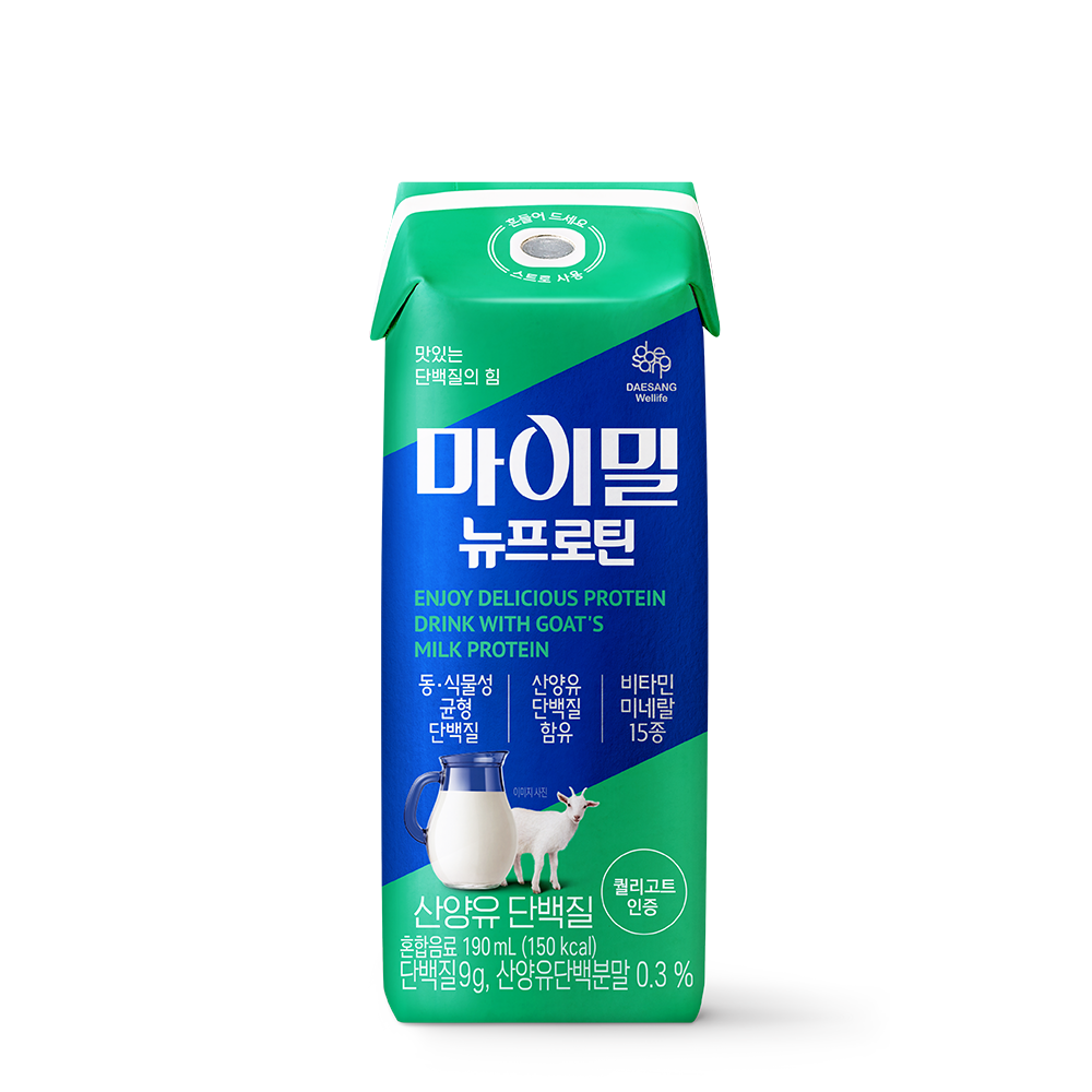 대상웰라이프 마이밀 뉴프로틴 산양유 단백질 190 mL 30팩 단백질 음료 - 상세 이미지 4