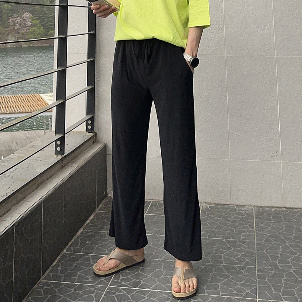 1+1 남자 바지 커플 와이드 아이스 팬츠 냉장고 바지 - 상세 이미지 2