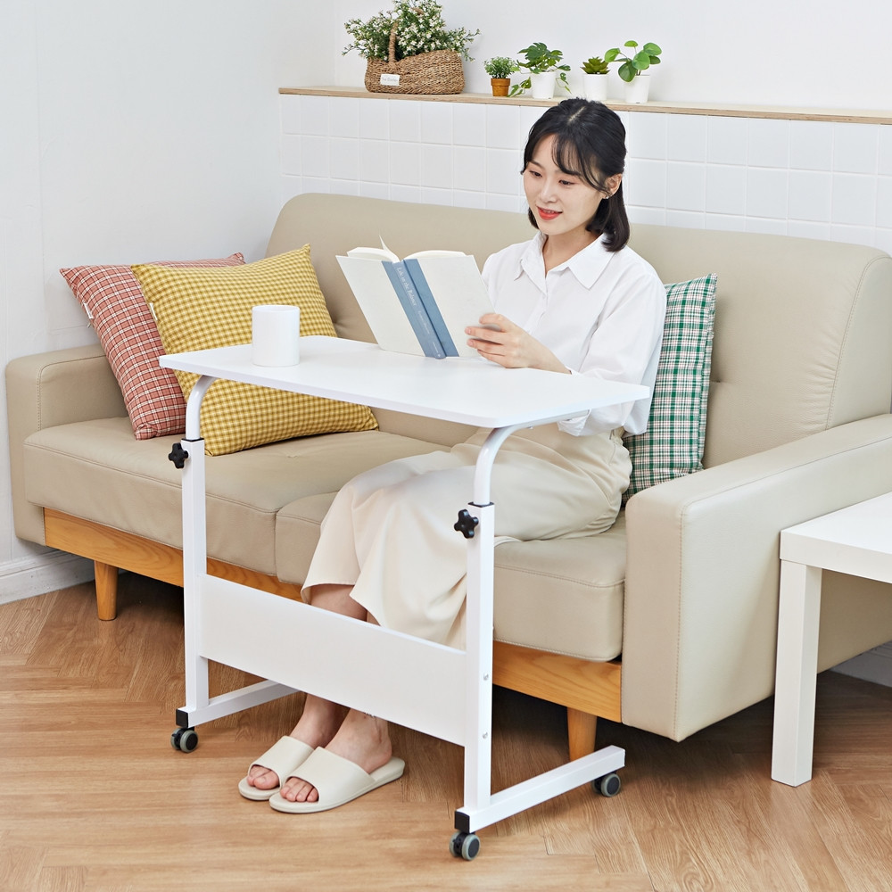 높이조절 테이블 커피 리프팅 리프트 업 식탁 높은 소파 티 탁자 80x40